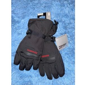 Rossignol Black and Red Winter Gloves
